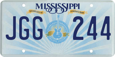 MS license plate JGG244