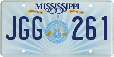 MS license plate JGG261