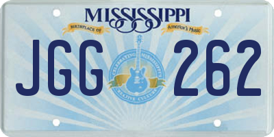 MS license plate JGG262