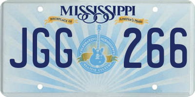 MS license plate JGG266