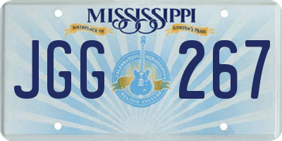 MS license plate JGG267