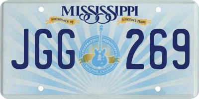 MS license plate JGG269