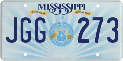 MS license plate JGG273