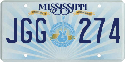 MS license plate JGG274
