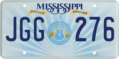 MS license plate JGG276