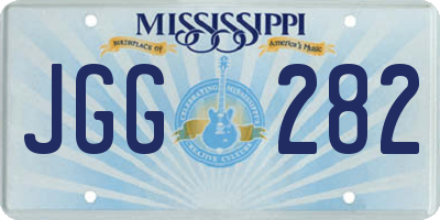 MS license plate JGG282