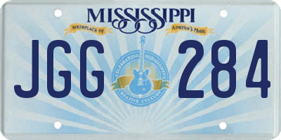 MS license plate JGG284