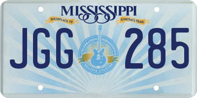 MS license plate JGG285