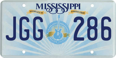MS license plate JGG286