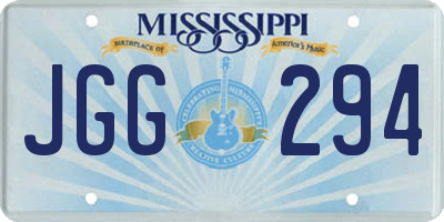MS license plate JGG294