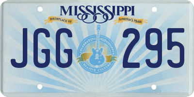 MS license plate JGG295