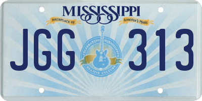 MS license plate JGG313