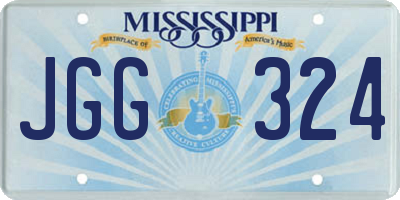 MS license plate JGG324