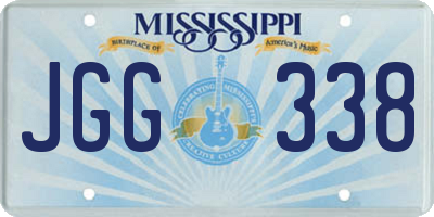 MS license plate JGG338