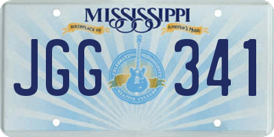 MS license plate JGG341
