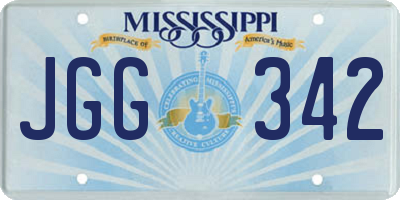 MS license plate JGG342