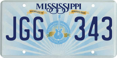 MS license plate JGG343