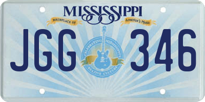 MS license plate JGG346