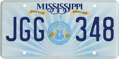 MS license plate JGG348