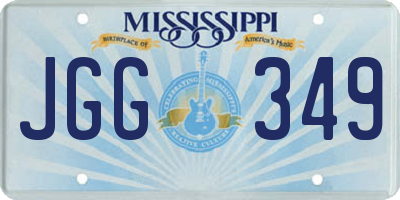 MS license plate JGG349