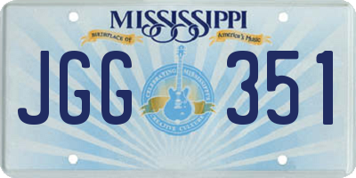 MS license plate JGG351
