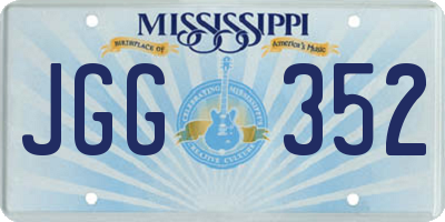 MS license plate JGG352