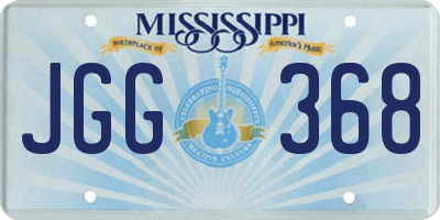 MS license plate JGG368