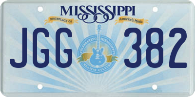 MS license plate JGG382