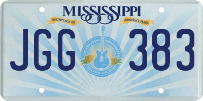 MS license plate JGG383