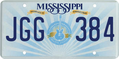 MS license plate JGG384