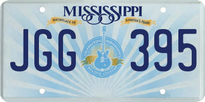 MS license plate JGG395