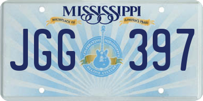 MS license plate JGG397