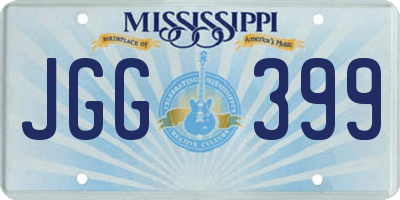 MS license plate JGG399