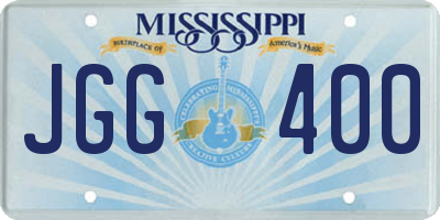 MS license plate JGG400