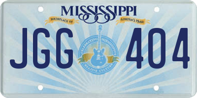 MS license plate JGG404
