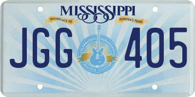 MS license plate JGG405