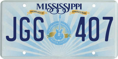 MS license plate JGG407