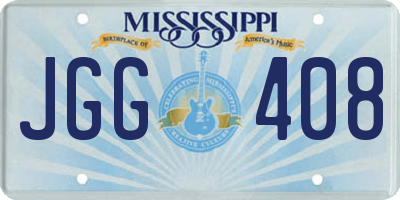 MS license plate JGG408