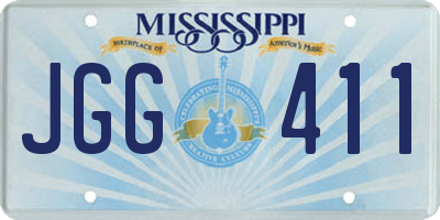 MS license plate JGG411