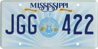 MS license plate JGG422