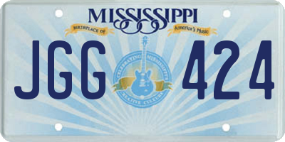 MS license plate JGG424