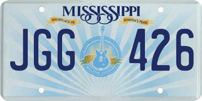 MS license plate JGG426