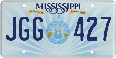 MS license plate JGG427