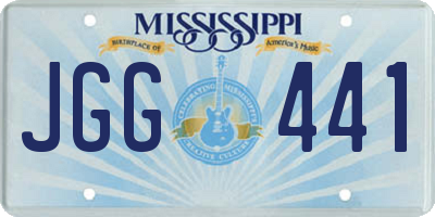 MS license plate JGG441