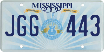 MS license plate JGG443
