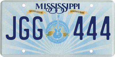MS license plate JGG444