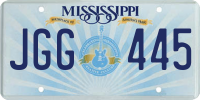 MS license plate JGG445