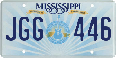 MS license plate JGG446