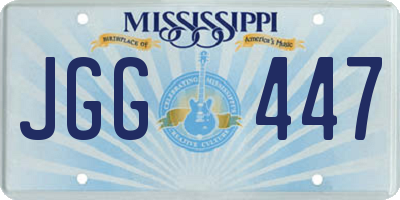 MS license plate JGG447