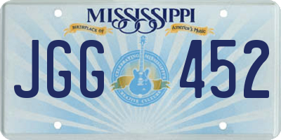 MS license plate JGG452